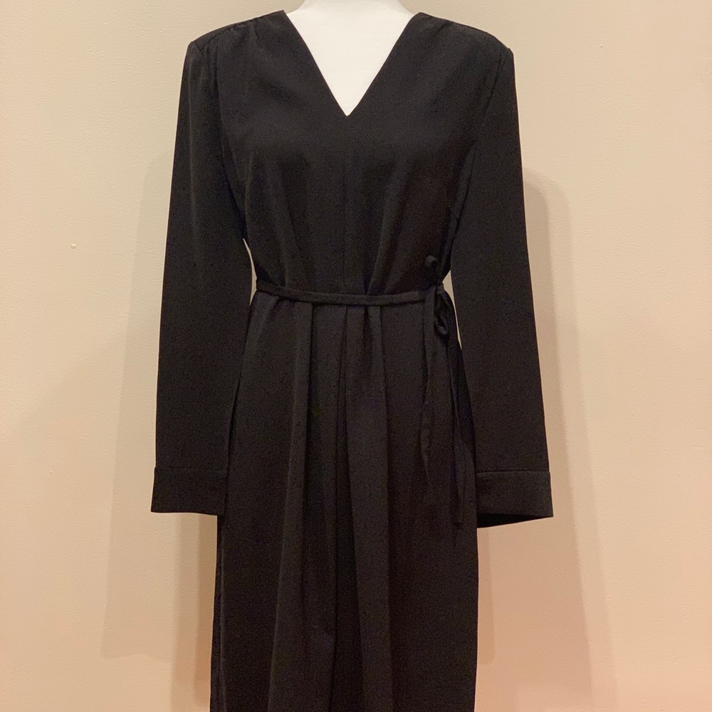 Maison marais cape style black dress